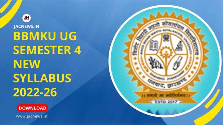 Bbmku UG Semester 4 New Syllabus 2022-26